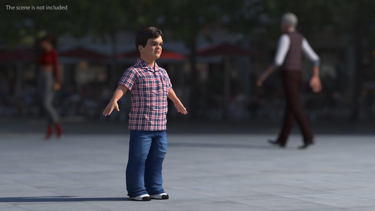 Character Dwarf Man Everyday Style Rigged for Cinema 4D 3 3D