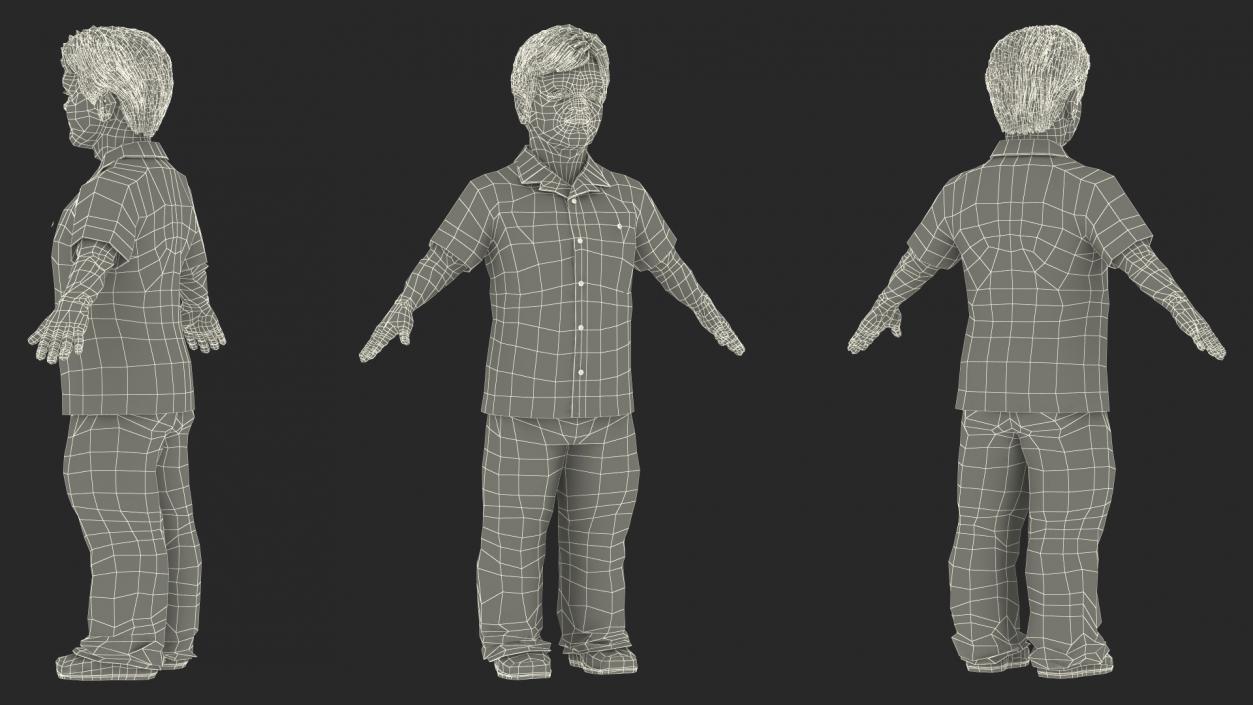 Character Dwarf Man Everyday Style Rigged for Cinema 4D 3 3D