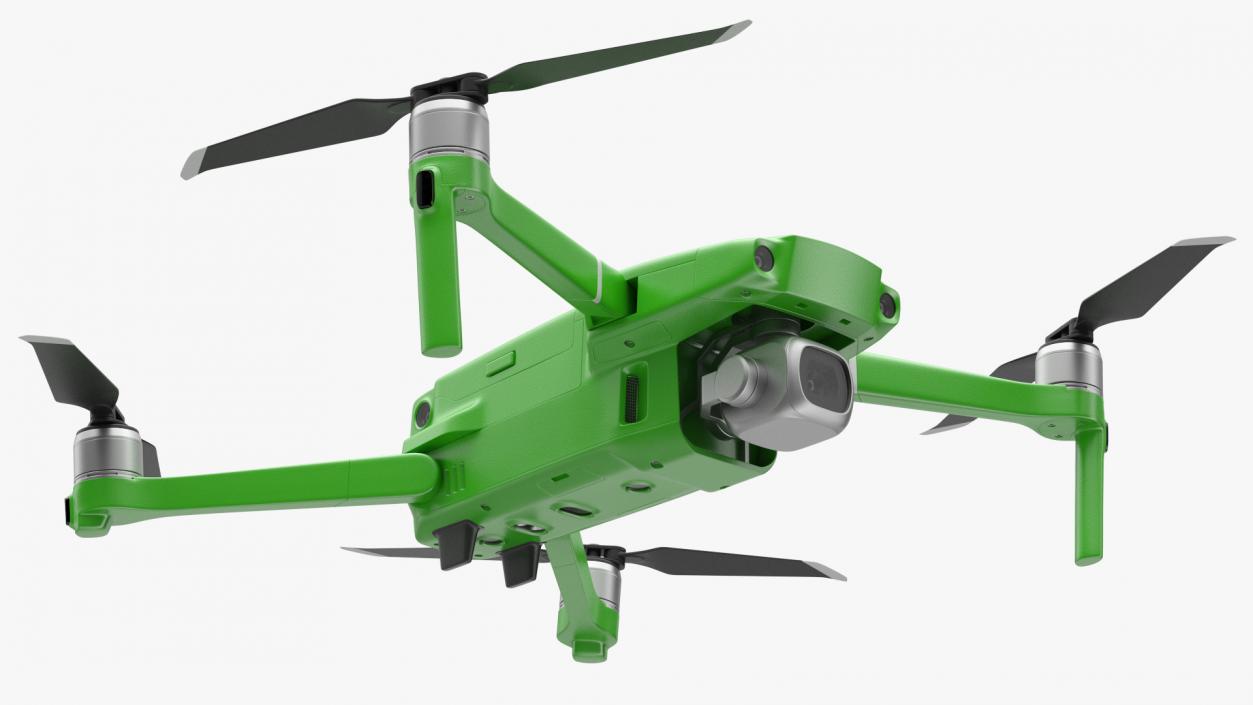 3D model Quadcopter Aerial Drone with Gimbal Mounted Camera