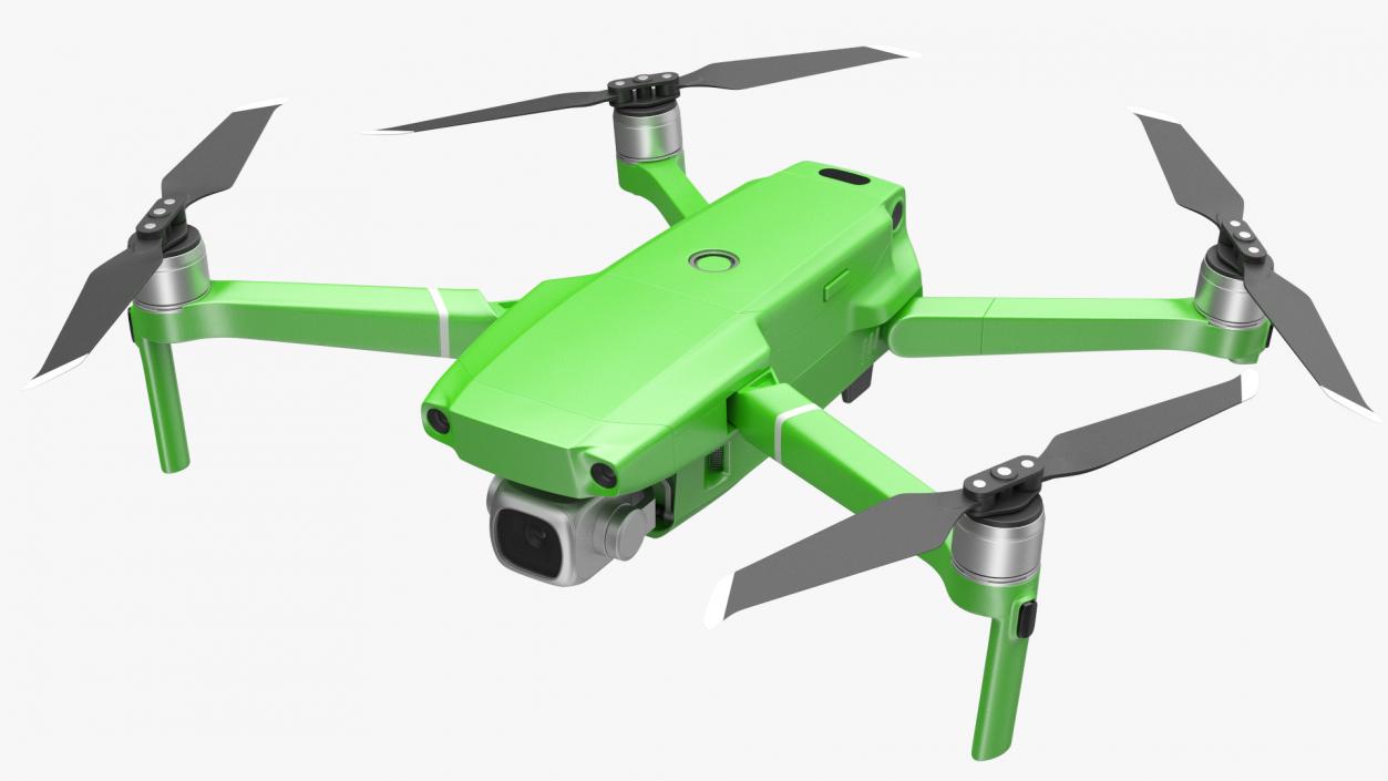 3D model Quadcopter Aerial Drone with Gimbal Mounted Camera