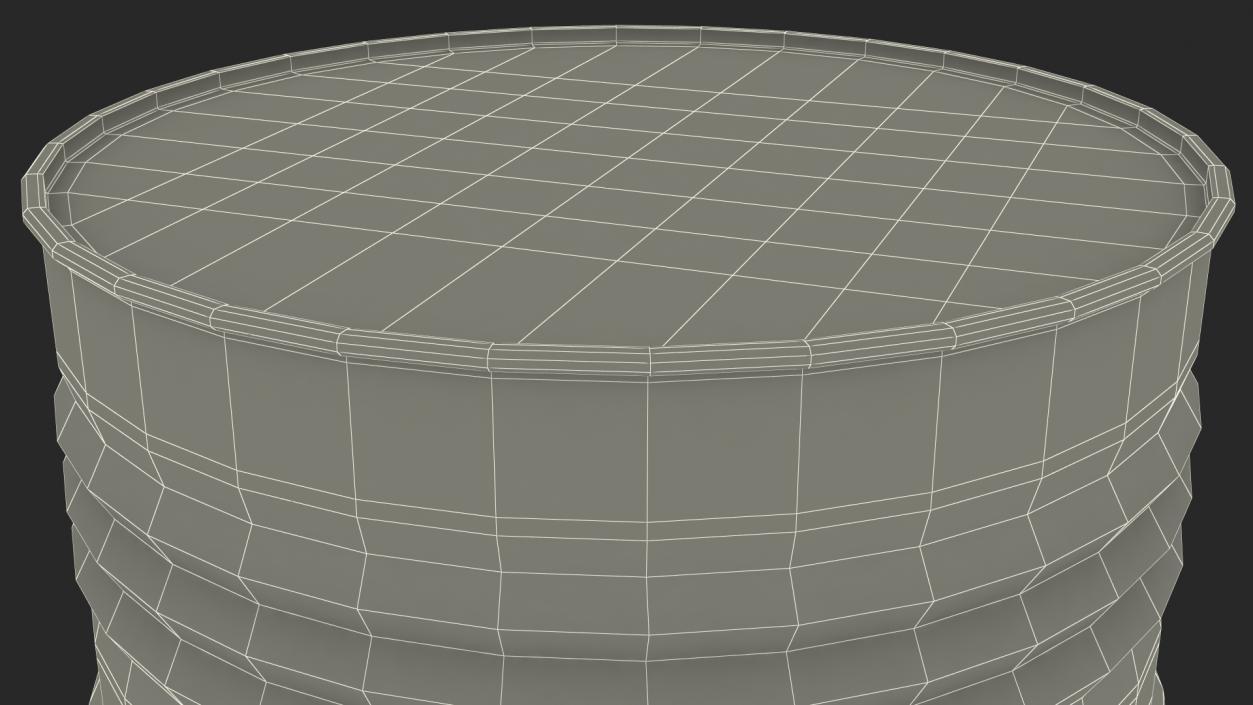 3D Steel Drum Barrel Table model