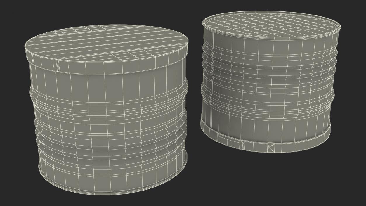 3D Steel Drum Barrel Table model