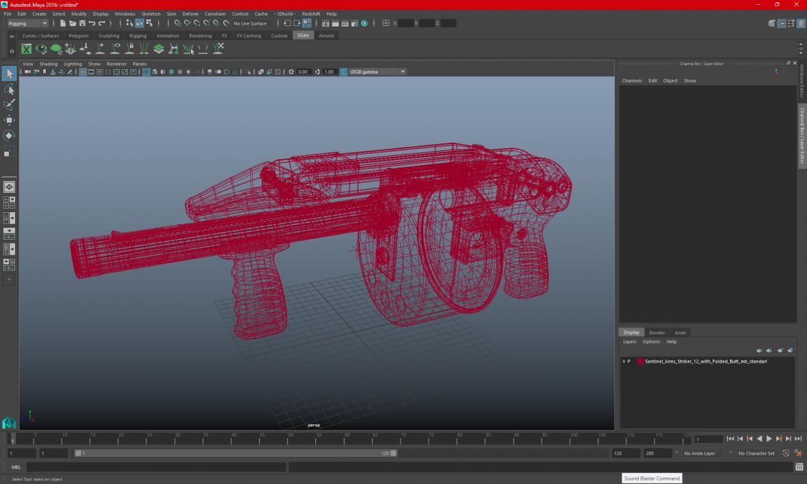 3D Sentinel Arms Striker-12 with Folded Butt