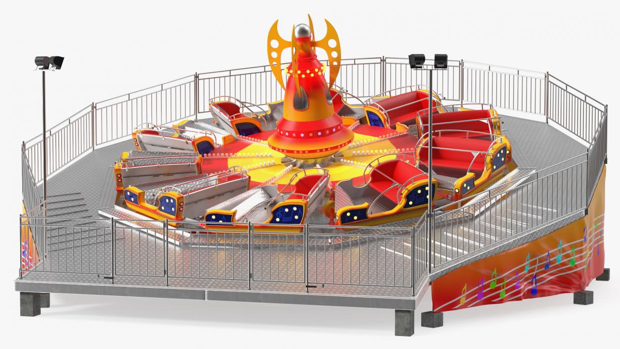 3D Amusement Park Rides Collection 4 model