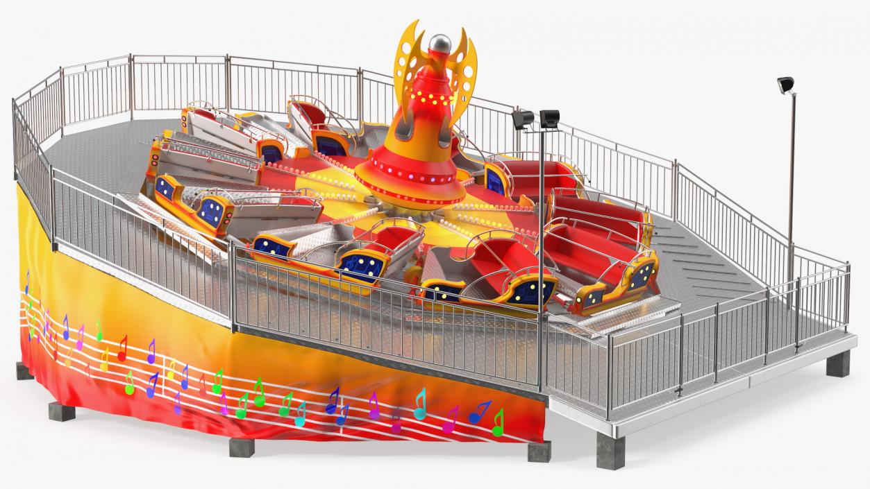 3D Amusement Park Rides Collection 4 model