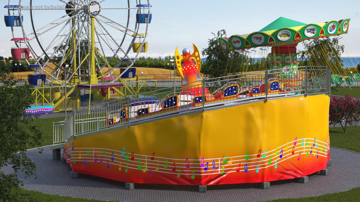 3D Amusement Park Rides Collection 4 model