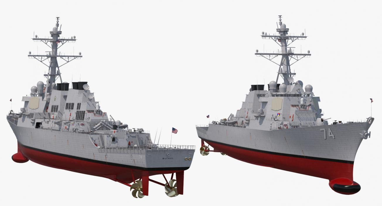 Arleigh Burke Destroyer McFaul DDG-74 3D