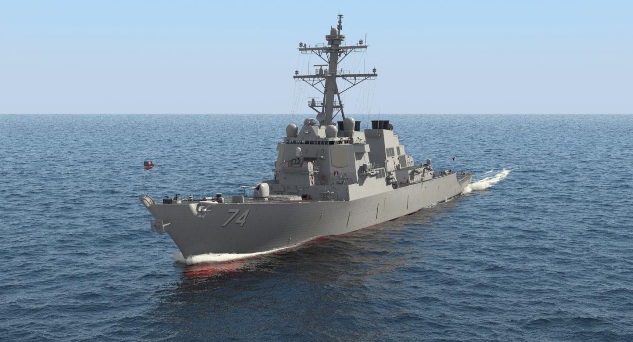 Arleigh Burke Destroyer McFaul DDG-74 3D