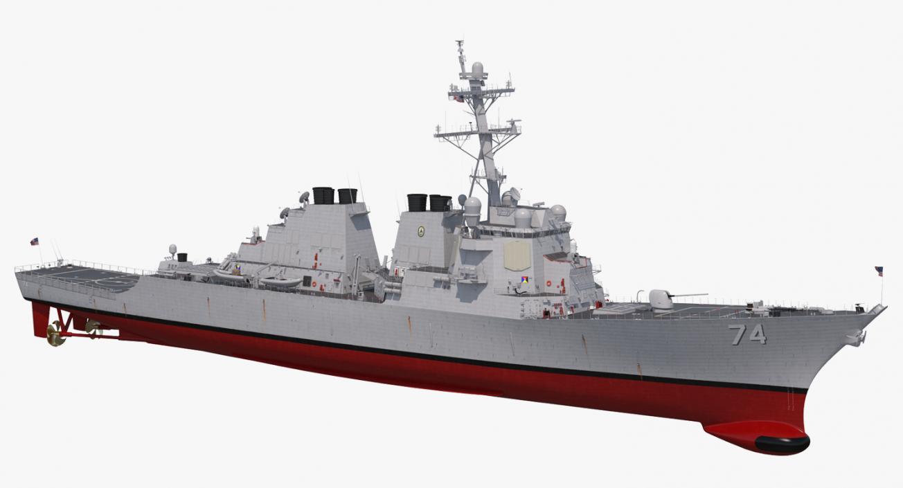 Arleigh Burke Destroyer McFaul DDG-74 3D