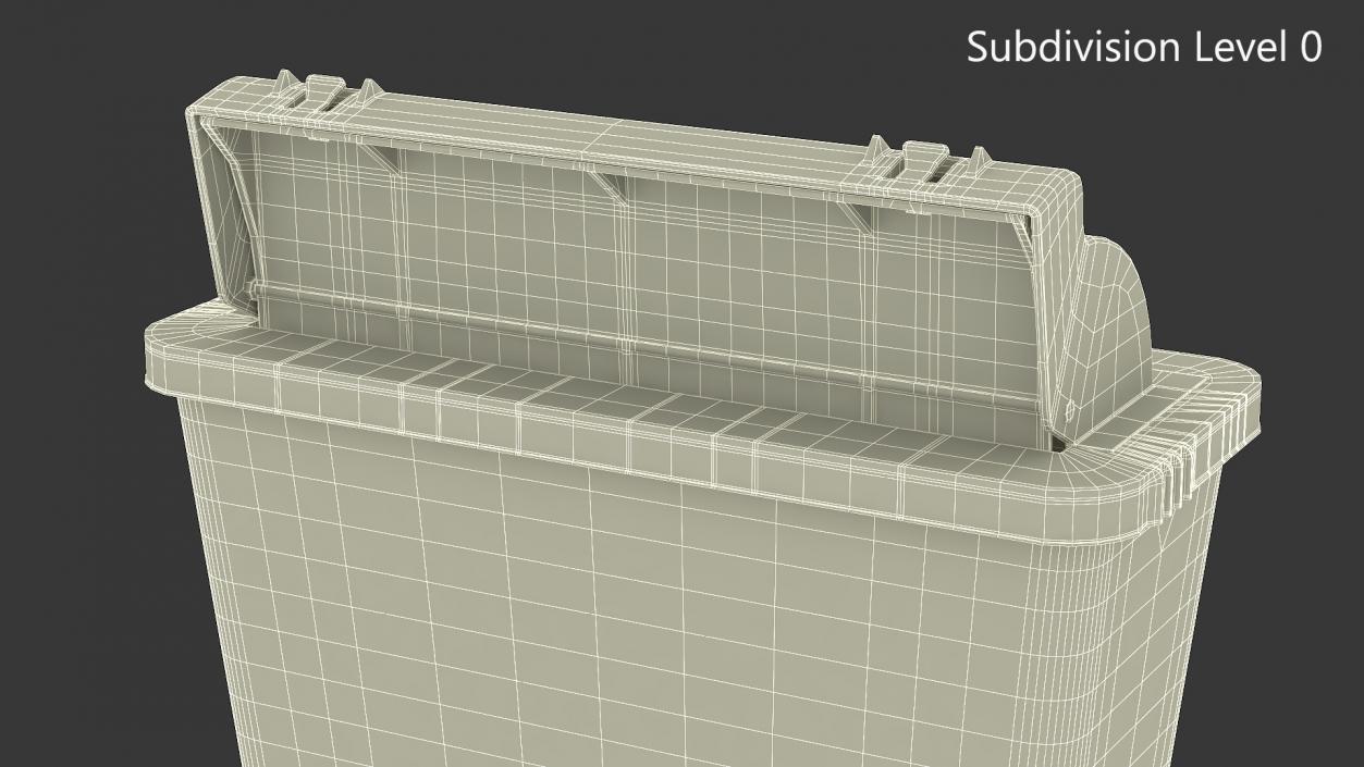 Biohazard Medical Sharps Container 3D model