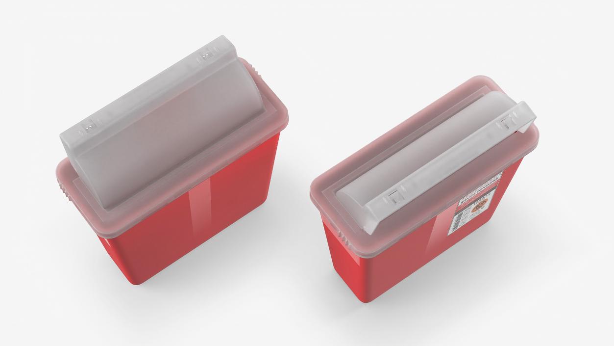 Biohazard Medical Sharps Container 3D model