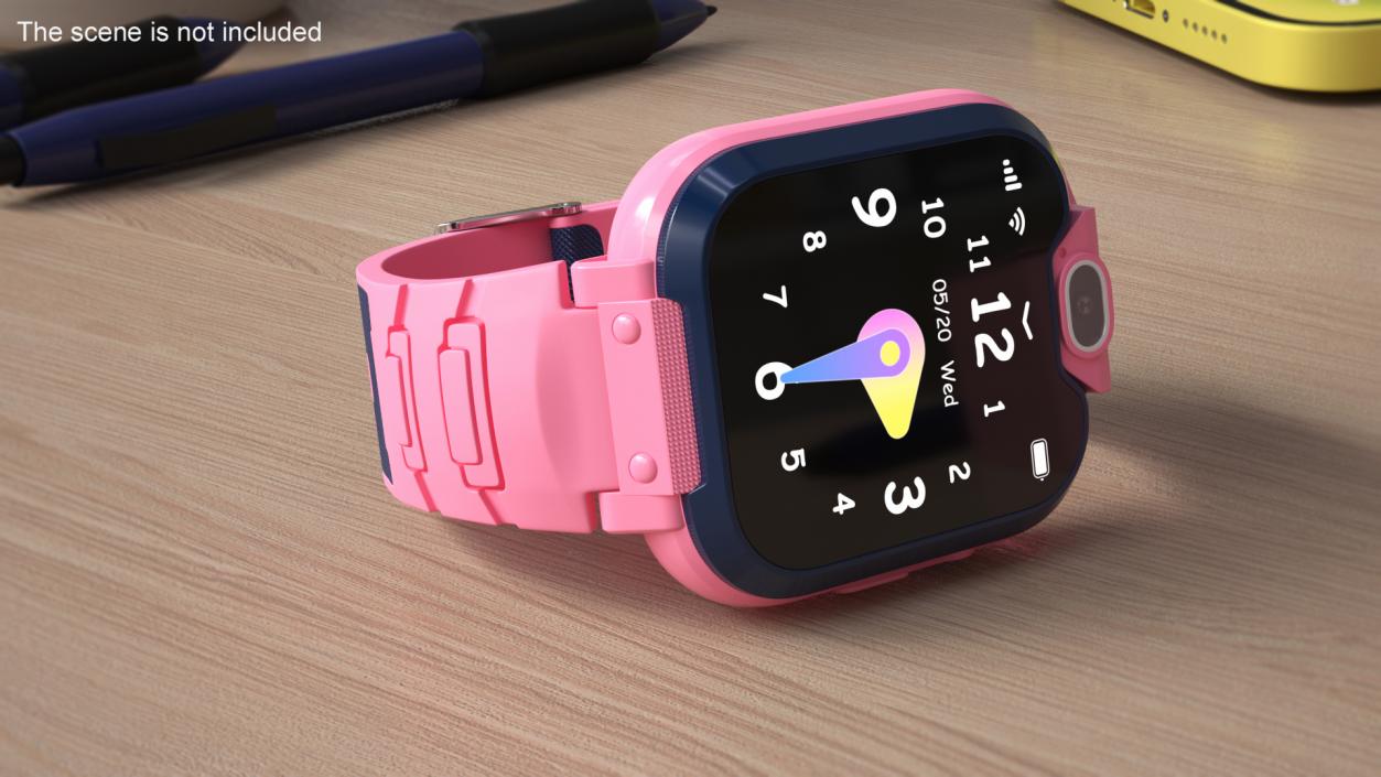 3D model Kids Smart Activity Watch Pink