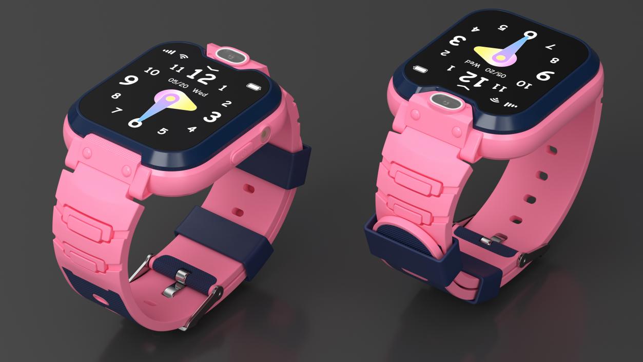 3D model Kids Smart Activity Watch Pink