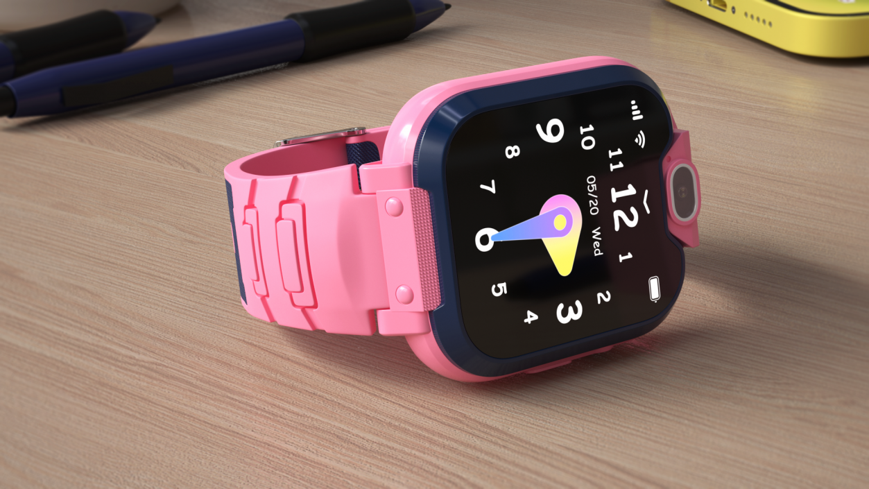 3D model Kids Smart Activity Watch Pink