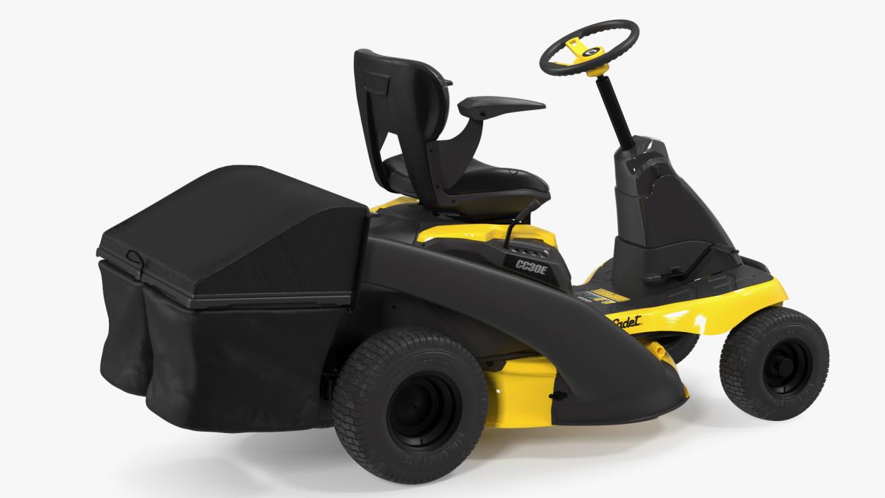 3D Riding Lawn-Mower Cub Cadet with Grass Collection Bag model