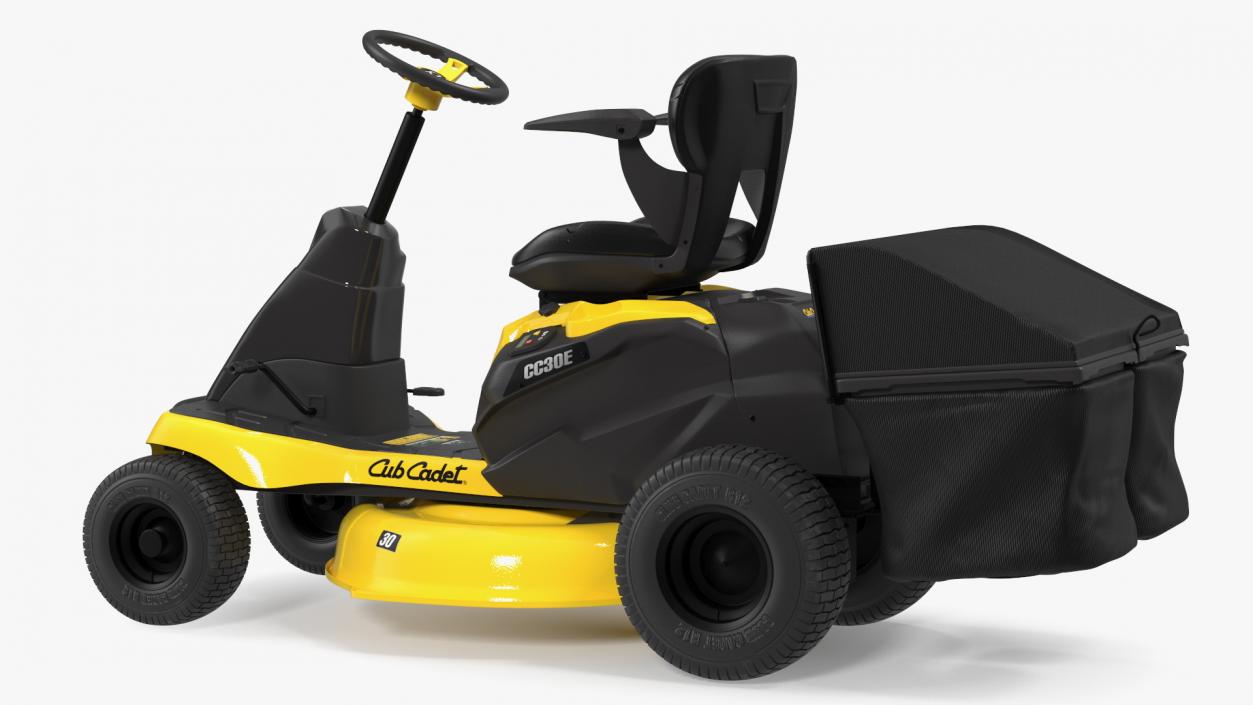 3D Riding Lawn-Mower Cub Cadet with Grass Collection Bag model