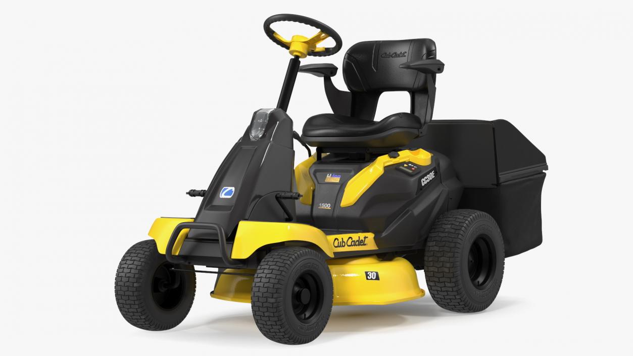 3D Riding Lawn-Mower Cub Cadet with Grass Collection Bag model