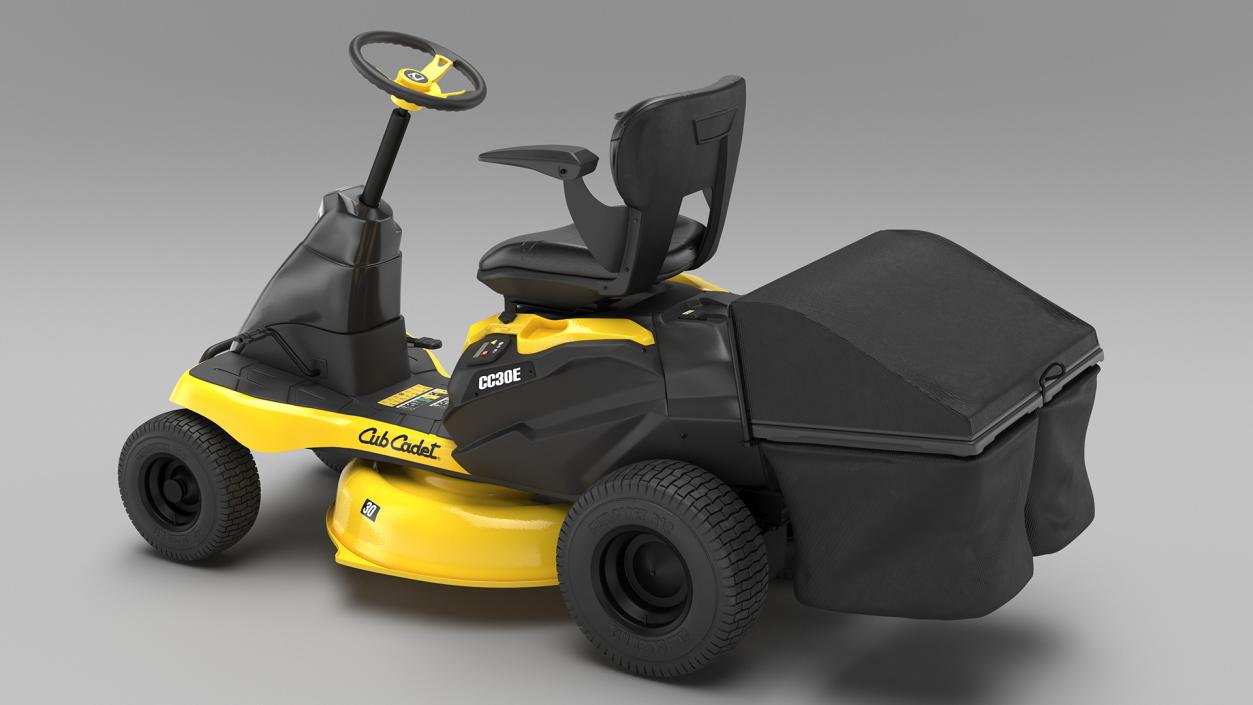 3D Riding Lawn-Mower Cub Cadet with Grass Collection Bag model