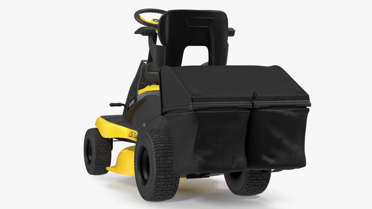 3D Riding Lawn-Mower Cub Cadet with Grass Collection Bag model