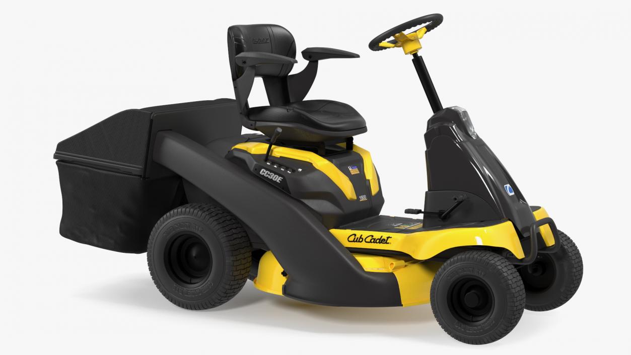 3D Riding Lawn-Mower Cub Cadet with Grass Collection Bag model