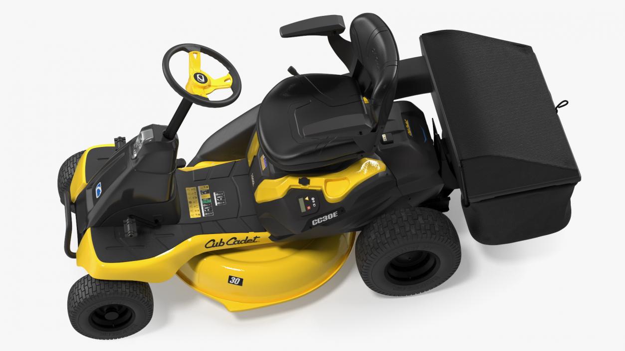 3D Riding Lawn-Mower Cub Cadet with Grass Collection Bag model