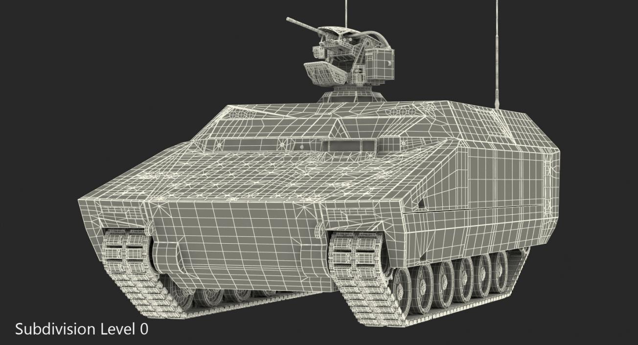 Lynx IFV Desert Rigged 3D