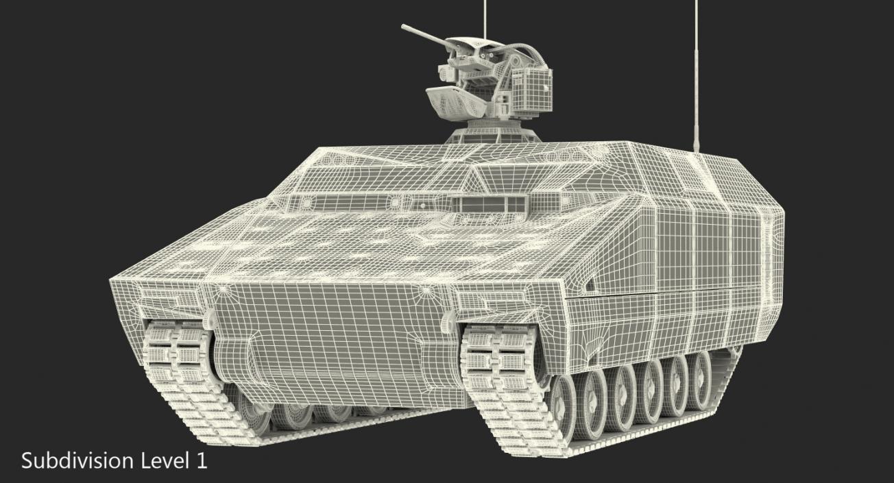 Lynx IFV Desert Rigged 3D