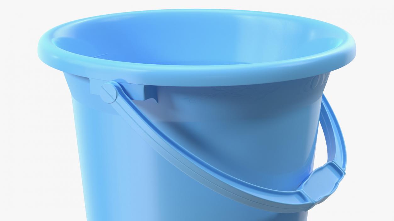 3D model Unbreakable Plastic Bathroom Bucket