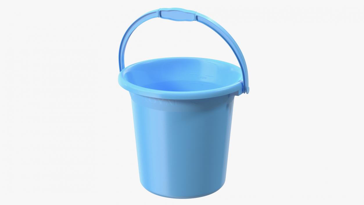 3D model Unbreakable Plastic Bathroom Bucket