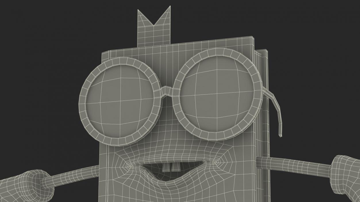 3D Cartoon Red Book Rigged model