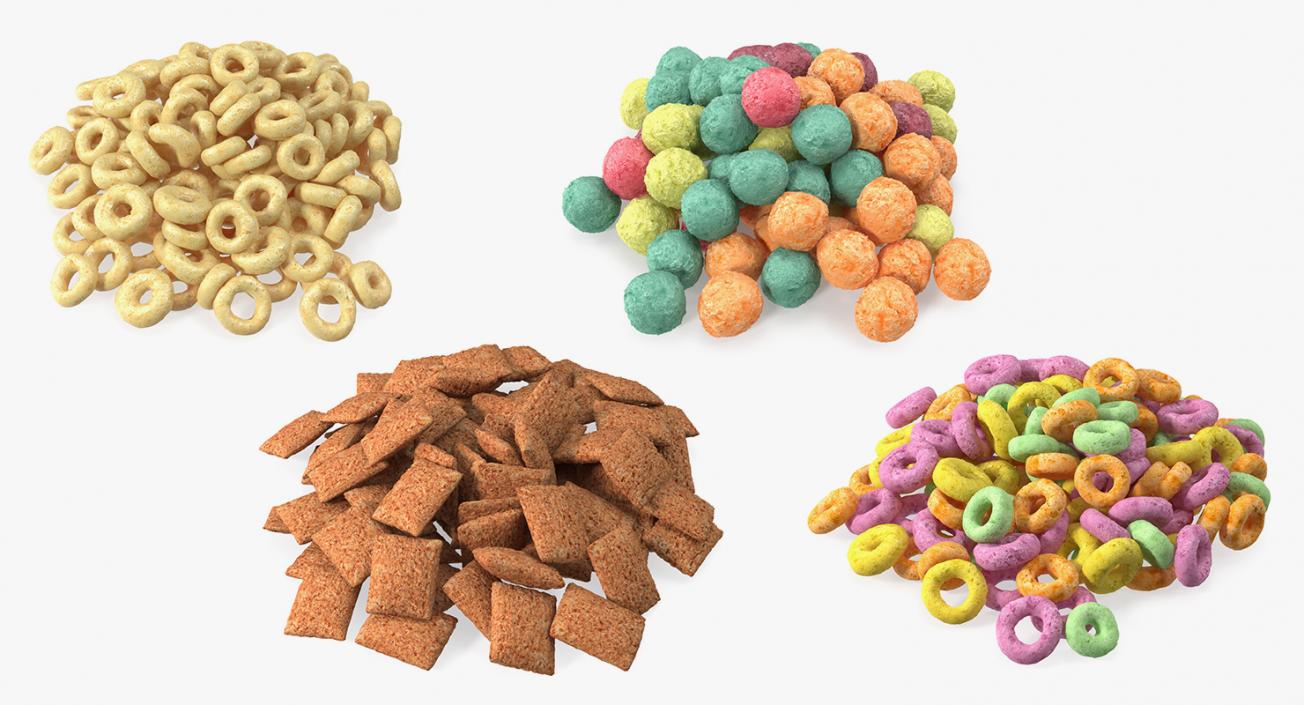 Breakfast Cereal Meal Collection 3D