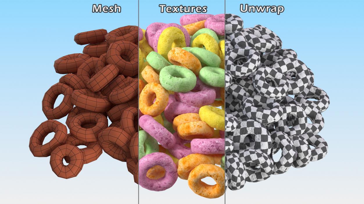 Breakfast Cereal Meal Collection 3D