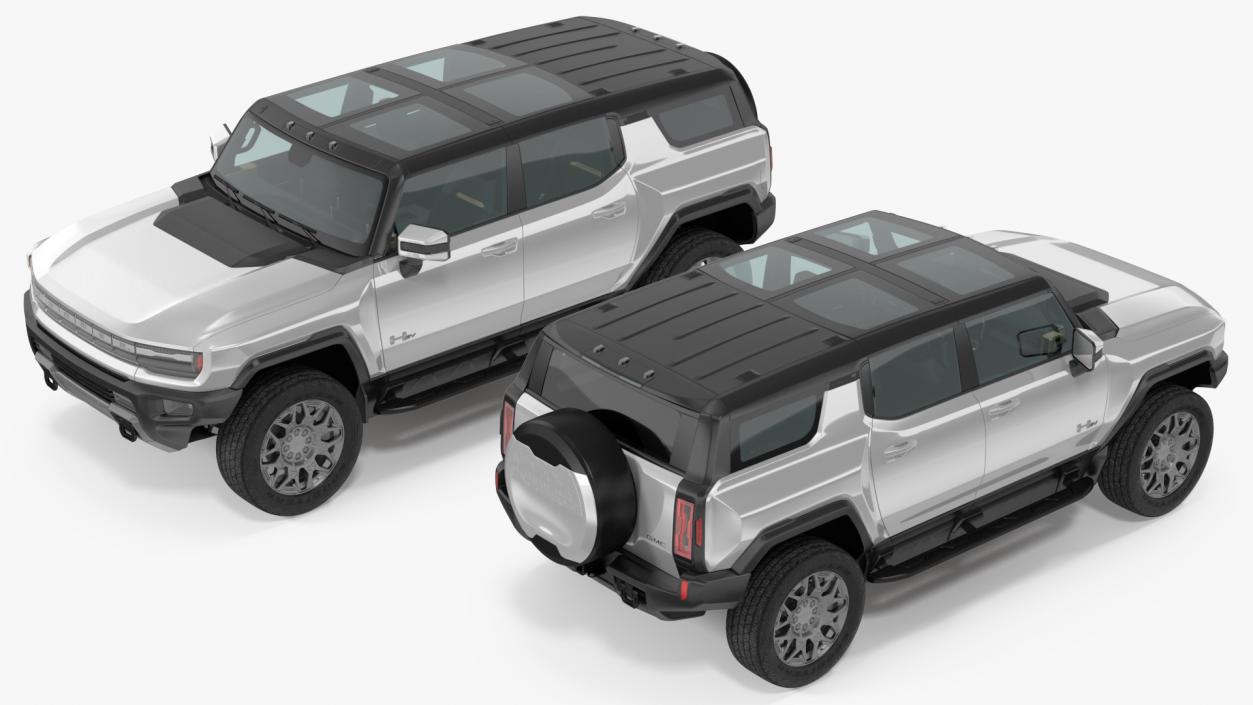 3D GMC Hummer EV SUV 2024 White model