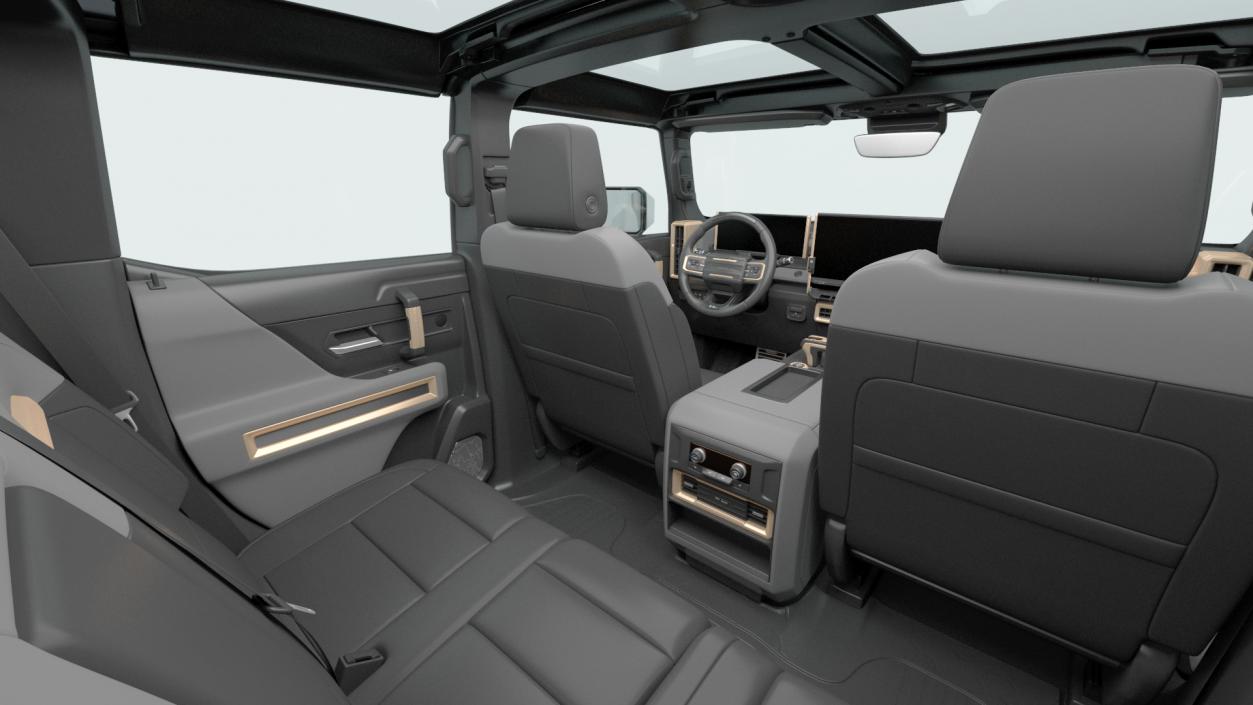 3D GMC Hummer EV SUV 2024 White model