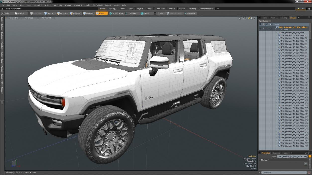 3D GMC Hummer EV SUV 2024 White model