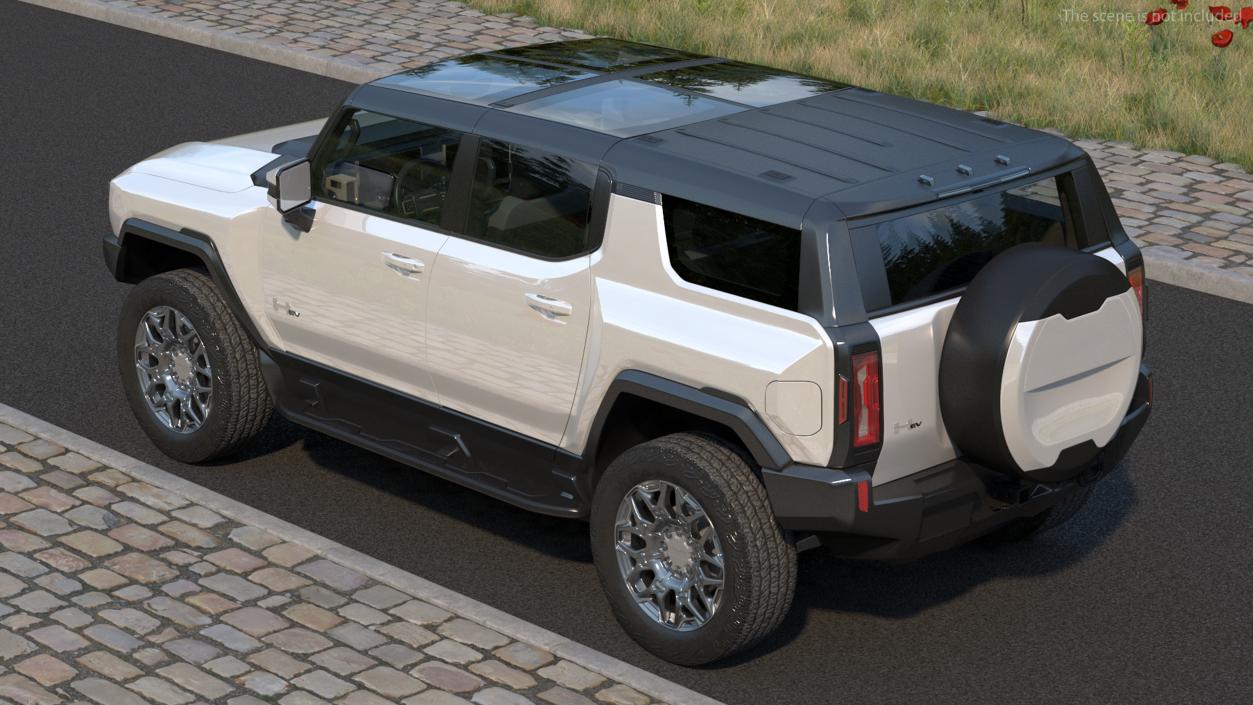 3D GMC Hummer EV SUV 2024 White model