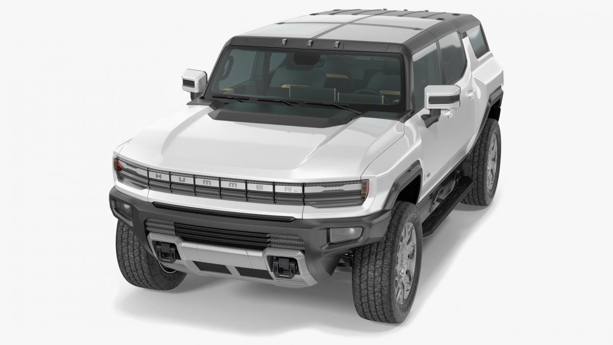 3D GMC Hummer EV SUV 2024 White model