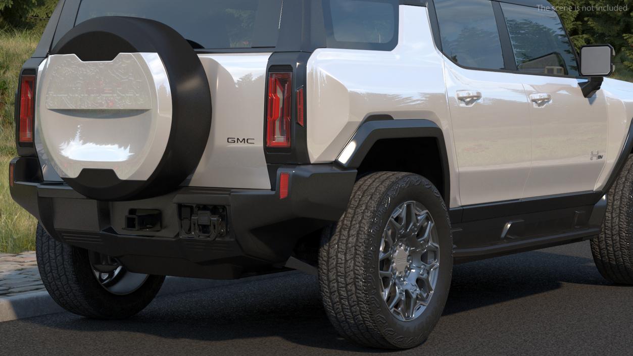 3D GMC Hummer EV SUV 2024 White model