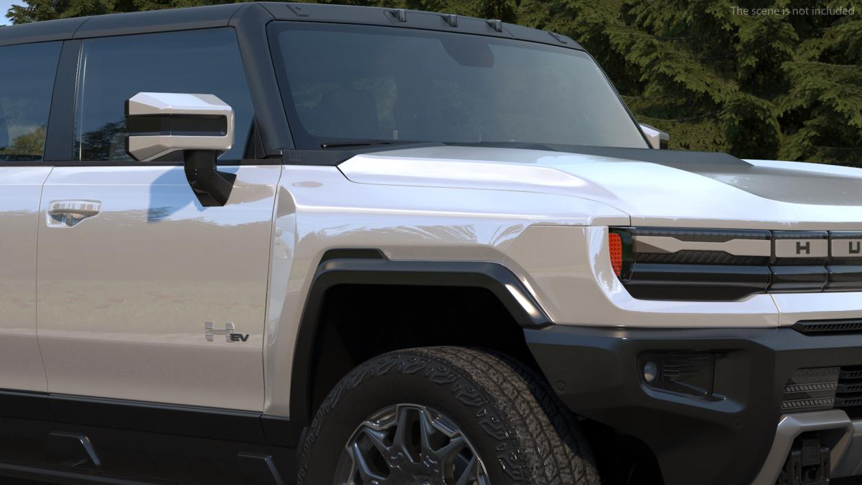 3D GMC Hummer EV SUV 2024 White model