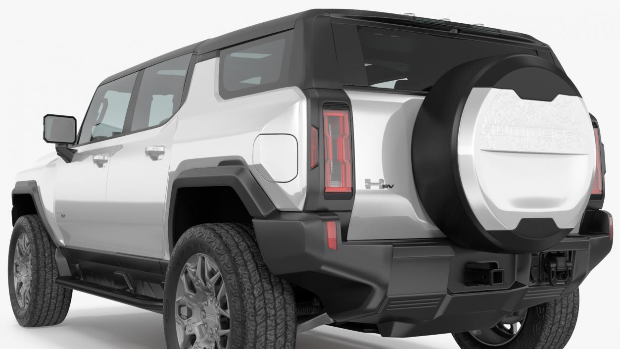 3D GMC Hummer EV SUV 2024 White model