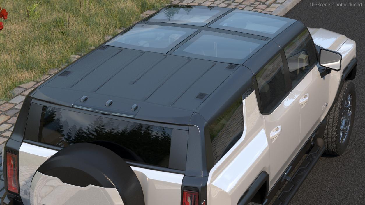 3D GMC Hummer EV SUV 2024 White model