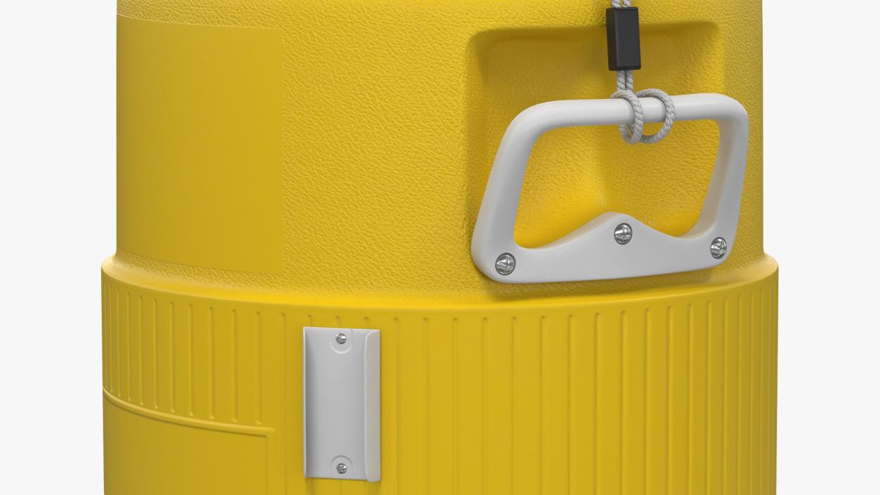 Yellow Gallon Industrial Water Cooler 3D