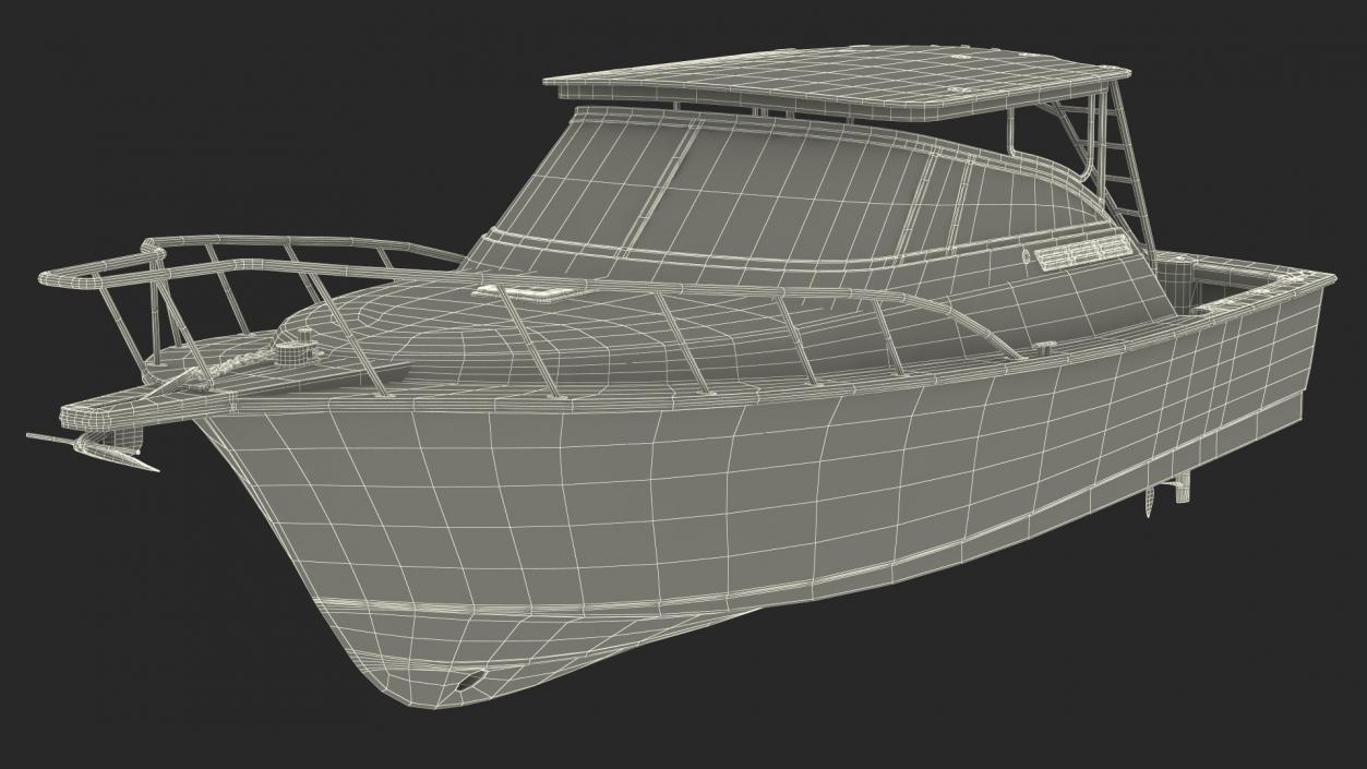 Speedboat Green New 3D model