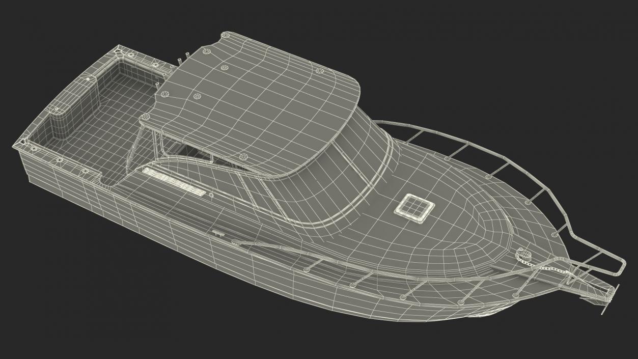 Speedboat Green New 3D model