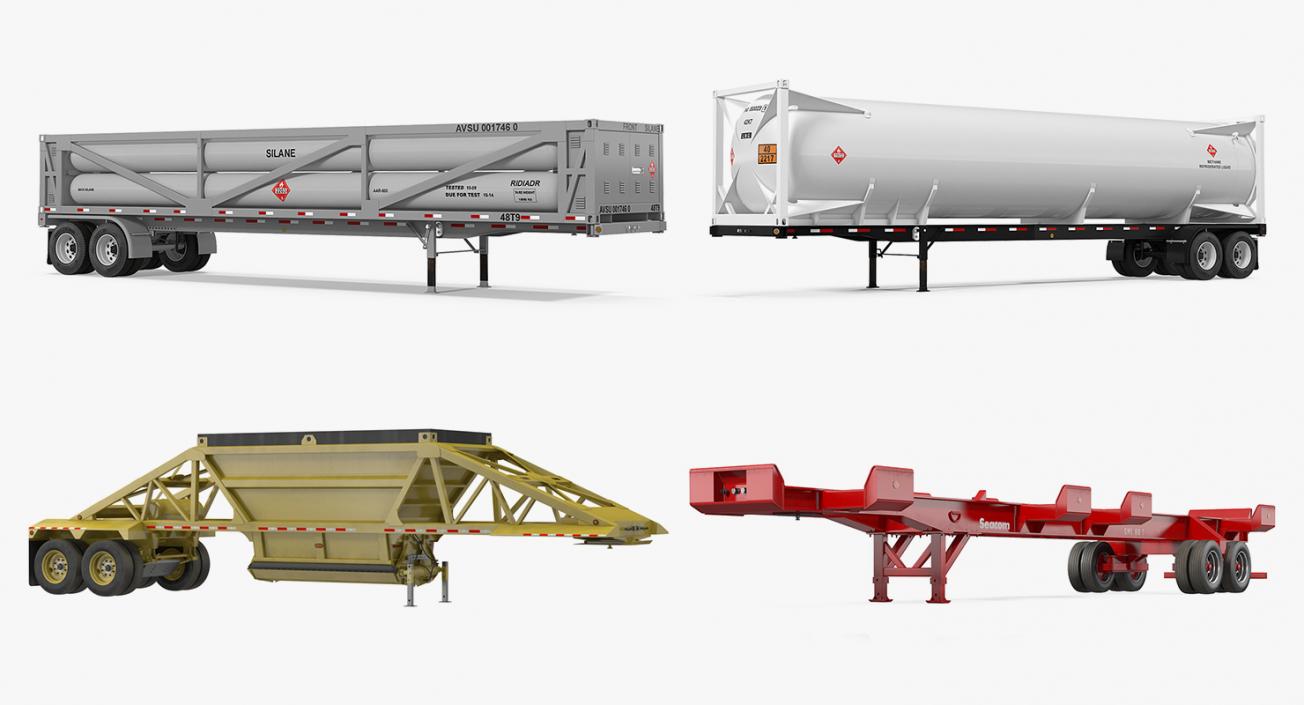 3D Trailers 3D Models Collection 5