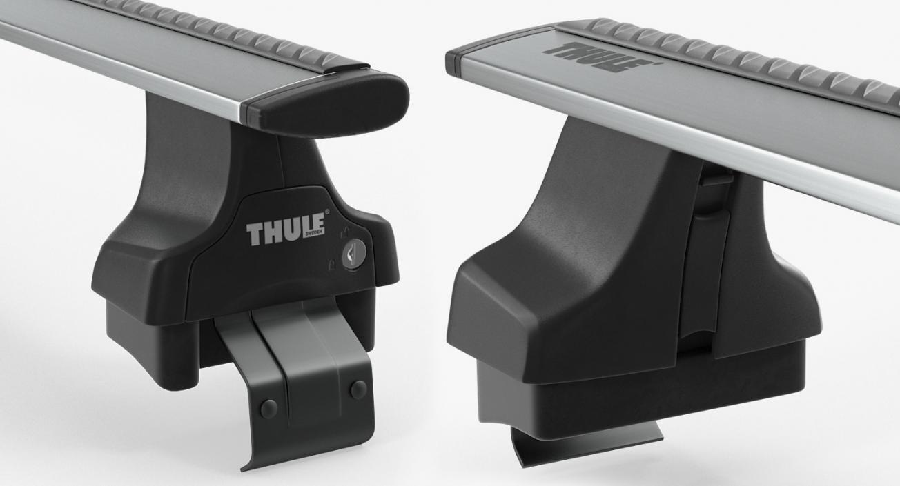 3D model Thule Wingbar Silver