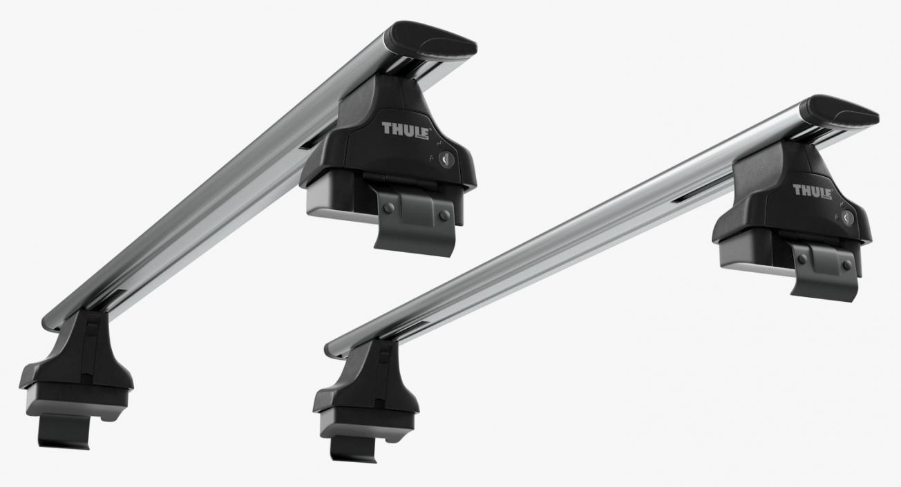 3D model Thule Wingbar Silver