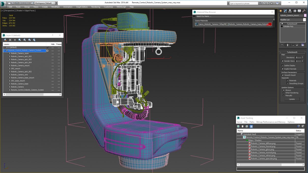 3D Remote Control Robotic Camera System