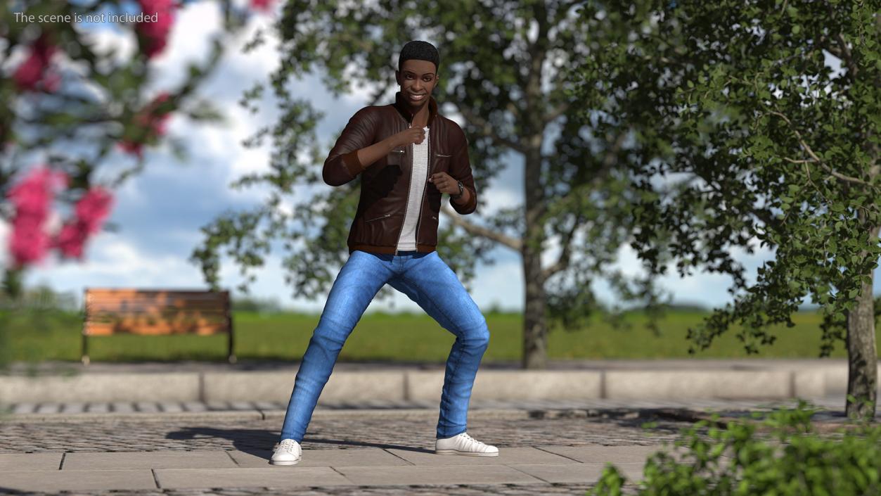 Teenager Light Skin Street Outfit Dance Pose 3D model