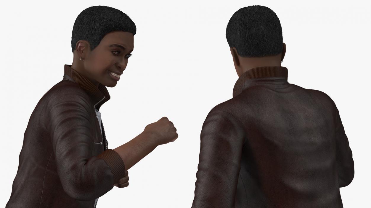 Teenager Light Skin Street Outfit Dance Pose 3D model